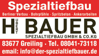 Hubert Bauer Spezialtiefbau - Greiling Hubert Bauer Spezialtiefbau - Logo